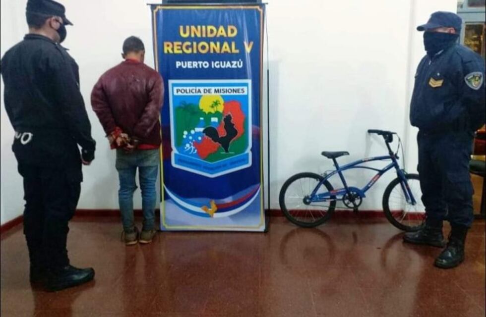 Ladrón conocido como "Brasilia" fue detenido por el robo de una bicicleta