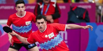 Gastón Alto y Horacio Cifuentes, integrantes de la selección Argentina de Tenis de Mesa\u002E