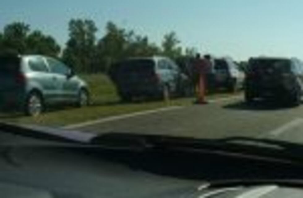 Choque en cadena complicó el tránsito en la autopsia Rosario-Córdoba