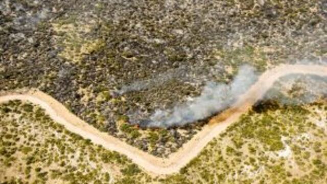 Los tres focos se activaron en la ruta provincial 14, kilu00f3metro 160, otro en cercanu00edas de la ciudad de General Acha, y otro en Santa Isabel,  (AFP)