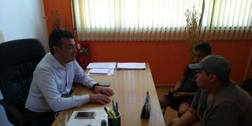 noah y nahuel con el Intendente