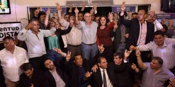 Acto con candidatos en Alderetes\u002E (Osvaldo Jaldo\u002E Facebook)