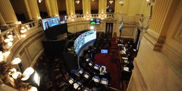 Sesión en el Senado\u002E (Foto: Federico Lopez Claro)