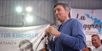 Máximo Kirchner encabezó el homenaje a ocho años de la muerte del ex presidente (Foto: Unidad Ciudadana)