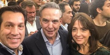 Rojas junto a Miguel Angel Pichetto y Natalia Sanchez Jauregui