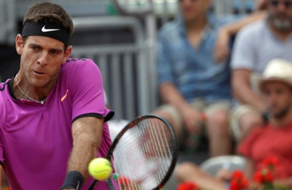 A qué hora juega Del Potro el jueves en Roma