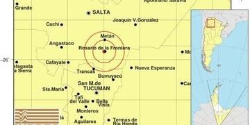Sismo en Rosario de la Frontera\u002E (INPRES)