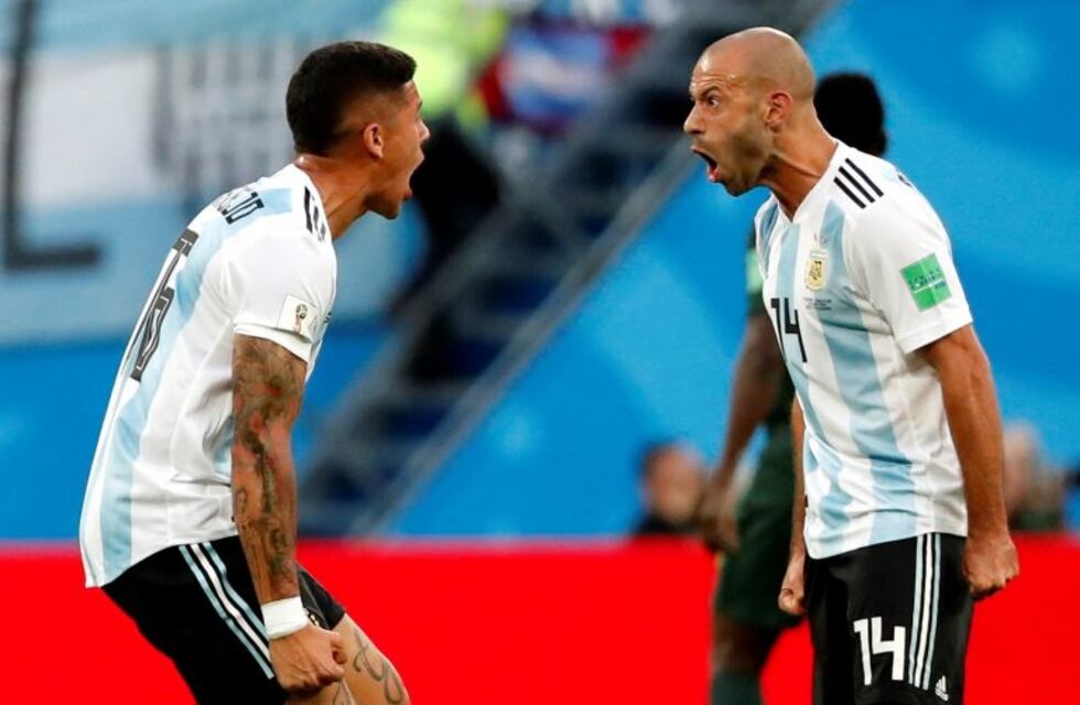 Mascherano publicó un divertido saludo de cumpleaños para Marcos Rojo