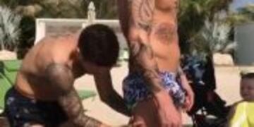 Papu Gomez, de vacaciones en Dubai.