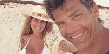 Florencia Peña se mostró al borde de la censura junto a su marido en "el paraíso"