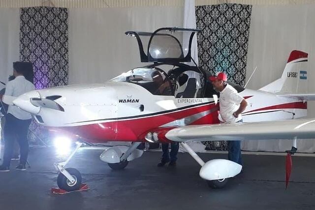 La presentación del Waman, construido por AeroSun SA, se llevó a cabo este sábado\u002E (web)