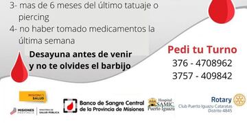 La campaña voluntaria se realizará el próximo miércoles\u002E