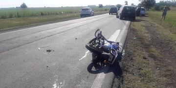 Uno de los choques del lunes ocurrió en Carmen del Sauce\u002E (Aire Libre Acebal)