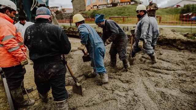 Se realizó el hormigonado en la calle Yaganes
