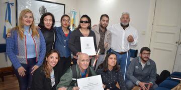 Los Halcones, equipo de goalball de Godoy Cruz.