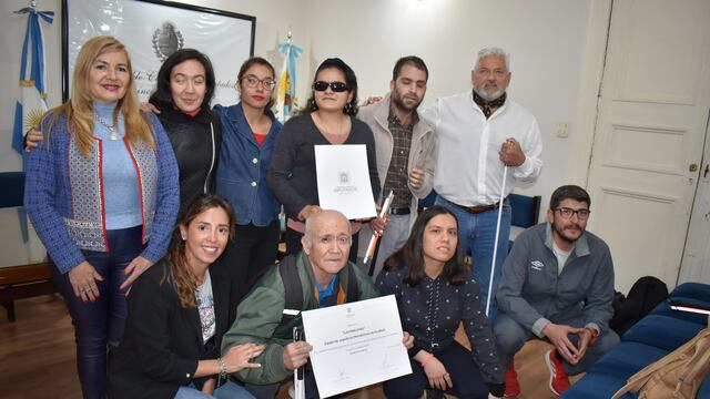 Los Halcones, equipo de goalball de Godoy Cruz.