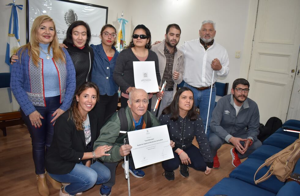 Goalball: los Halcones fueron distinguidos en la Legislatura de Mendoza