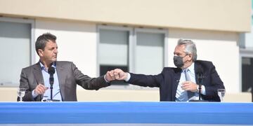 Sergio Massa y Alberto Fernández.