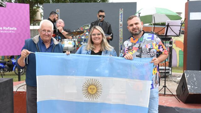 Festejo en el barrio Malvinas Argentinas