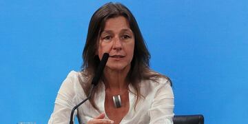 La exministra de Seguridad de La Nación, Sabina Frederic, cuando ocupaba esa función en el Gobierno. Foto Vía País.