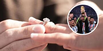 Durante el festejo en Andacollo, le propuso casamiento a su novia.