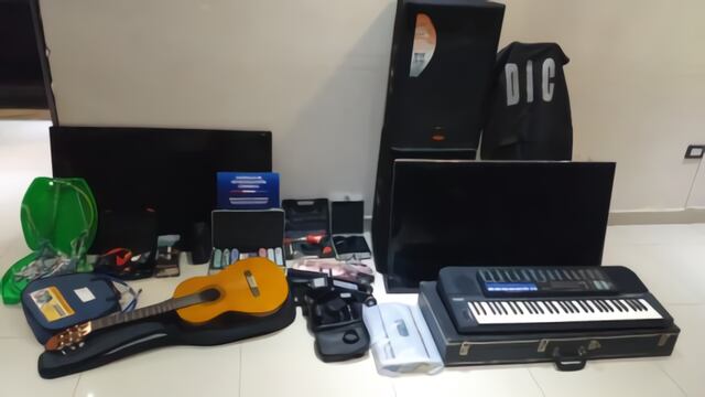 En la foto lo secuestrado en Resistencia.