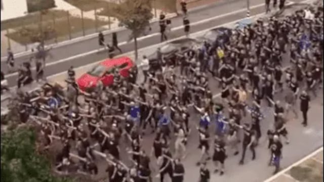 Repudiable momento en Milán.