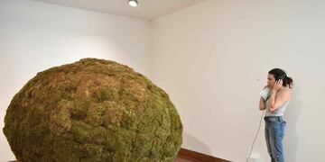 "Raquel", la obra de Ana Capra (museo Caraffa)