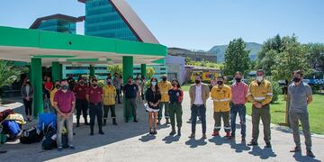Brigadas de San Luis viajaron a El Bolsón
