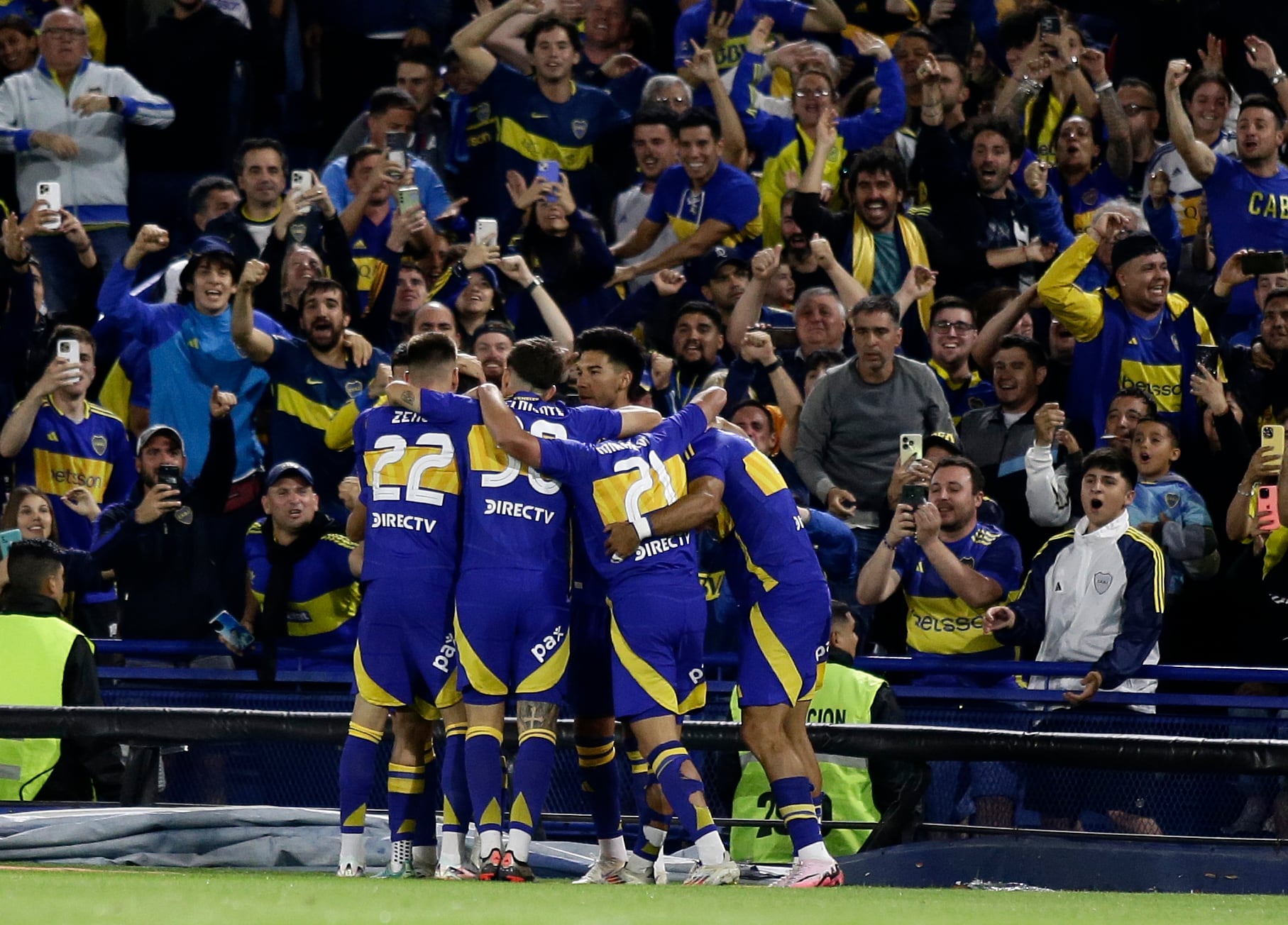 Festejo de Boca. Boca Juniors vs Union de Santa Fe. Fecha 23 Liga Porfesional Futbol Argentina. Primera División. 