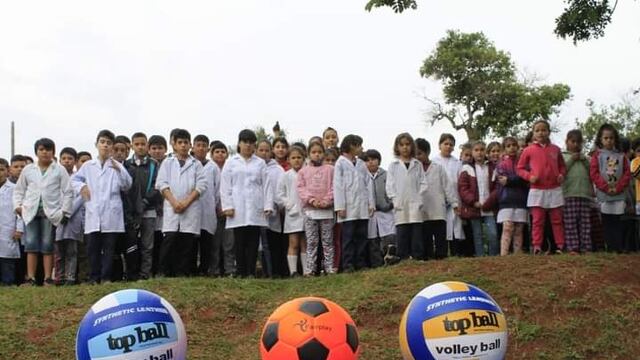 Inauguraron un playón deportivo en la Escuela N°164.