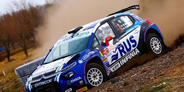 El C3 de Ligato brilló en la etapa inicial en Río Negro y este domingo irá por una nueva coronación en una carrera del Rally nacional. (Prensa Rally Argentino)