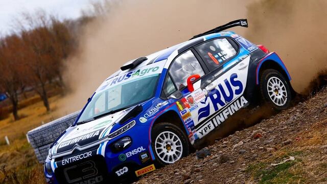 El C3 de Ligato brilló en la etapa inicial en Río Negro y este domingo irá por una nueva coronación en una carrera del Rally nacional. (Prensa Rally Argentino)