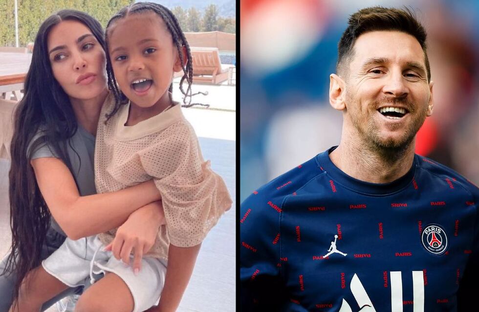 El crossover menos esperado: el hijo de Kim Kardashian conoció a Lionel Messi y se emocionó