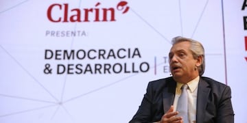 Alberto Fernández en el seminario \