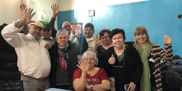 Integrantes del centro de jubilados Tolwen, Tolhuin Tierra del Fuego\u002E