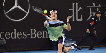 Diego Schwartzman quedó eliminado del ATP 500 de Beijing\u002E (AFP)