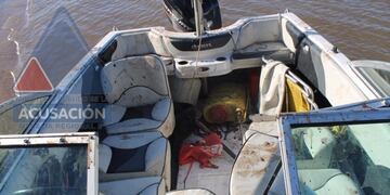 Lancha y arma secuestradas a Matías Messi