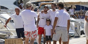 Messi en familia en Ibiza