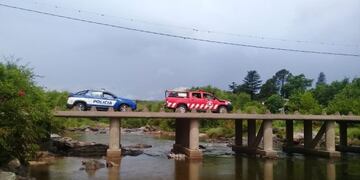 Recorrido preventivo en el río San Antonio