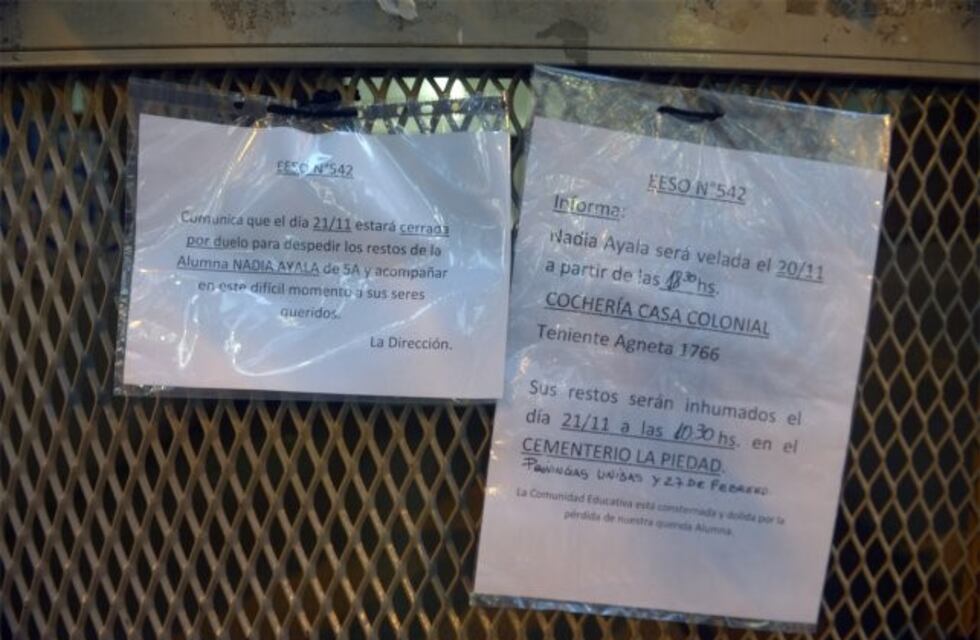 Entierran a Nadia y hay luto en Rosario