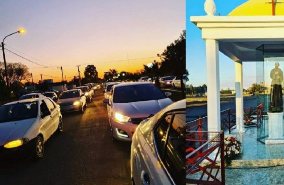 Una gran caravana acompañó la inauguración de la ermita en honor a San Francisco de Asís