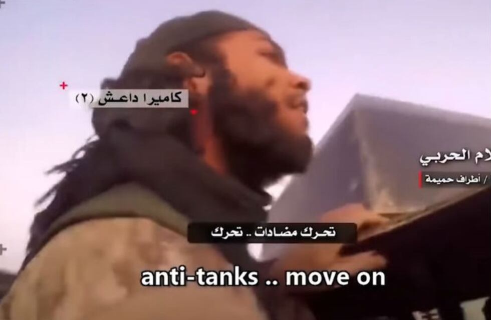Un grupo yihadista filma el momento en que son impactados por un proyectil sirio