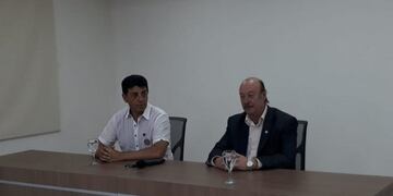 Rector de la Universidad Nacional de Formosa (UNaF), Esp\u002E Augusto Parmetler con su par titular de la Universidad Nacional de Pilar de la República del Paraguay, Dr\u002E Víctor Ríos Ojeda