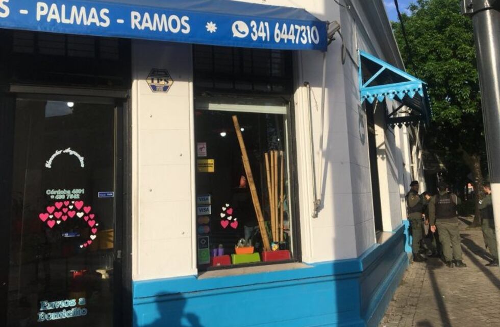 Allanaron una florería de la zona oeste rosarina bajo sospecha por venta de drogas