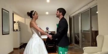 Carolina Gudiño y Nahuel Ponce contaron una historia que se viralizó con humor frente a la epidemia\u002E (@florgudi)