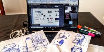 Lucía piensa que será muy difícil poder ser evaluada a la distancia en las materias de Diseño (Facebook)