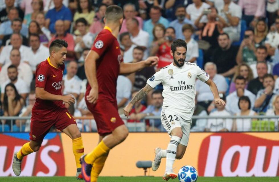 Real Madrid goleó 3-0 a Roma en su debut en la Champions League