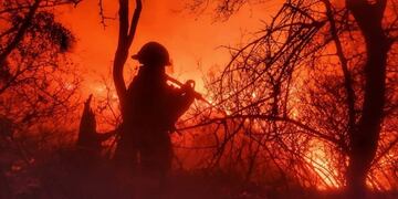 Incendio de magnitud en el Basural Municipal de Arroyito