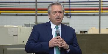 Alberto Fernández presentó el programa de Precios Cuidados para la Construcción (Foto: captura video)